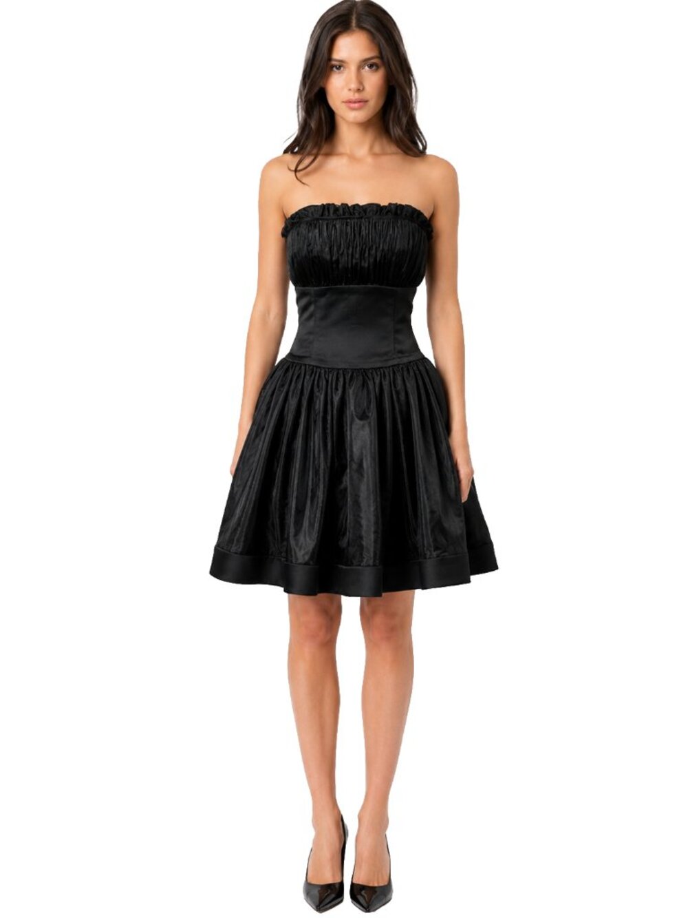 Vintage DeBora Rachelle Black Corset Party Prom Dress Tulle Taffeta Small
